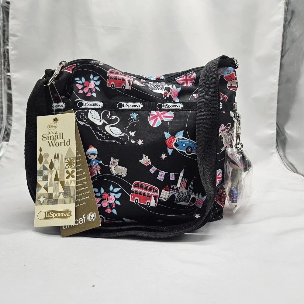 Disney LeSportsac Classic Hobo Sm World‎ Fancy That Uk With Charm And Sm Zip Bag